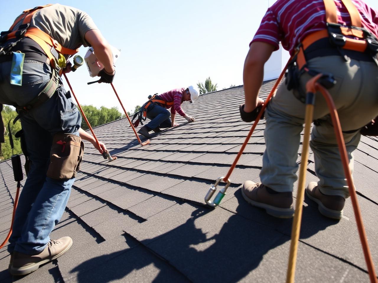 MAC roofing crew on the job